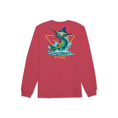 Columbia Mens Razer PFG Marlin Logo Graphic Long-Sleeve T-Shirt