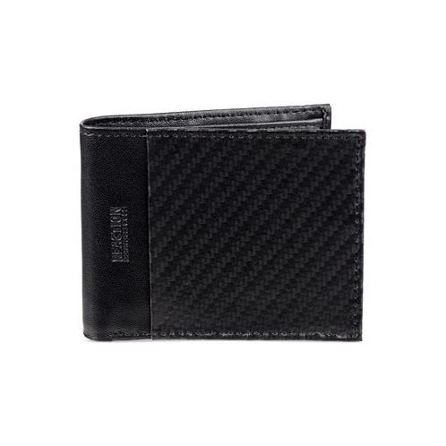 Kenneth Cole Reaction Mens TECHNI-COLE RFID Leather Slimfold Wallet