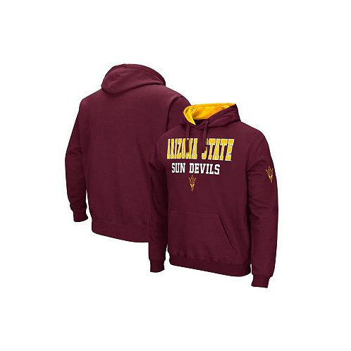 Colosseum Mens Maroon Arizona State Sun Devils Sunrise Pullover Hoodie