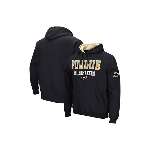 Colosseum Mens Black Purdue Boilermakers Sunrise Pullover Hoodie