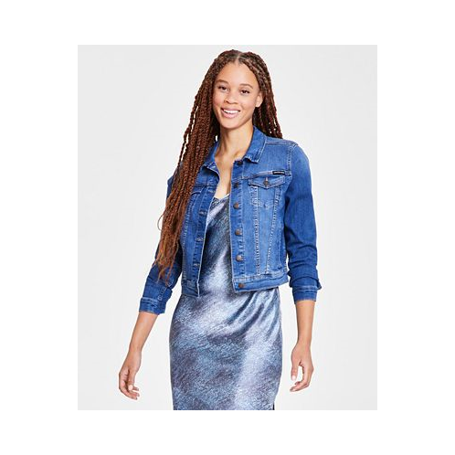 Calvin Klein Jeans Womens Denim Trucker Jacket Regular & Petites