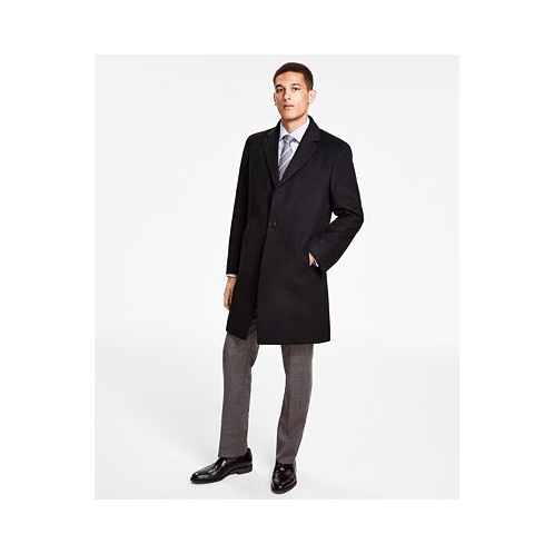 Kenneth Cole Reaction Mens Classic-Fit Solid Overcoats