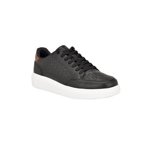 GUESS Mens Creve Lace Up Low Top Fashion Sneakers