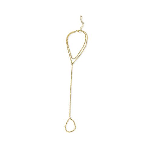 ADORNIA 14k Gold-Plated Adjustable Hand Chain