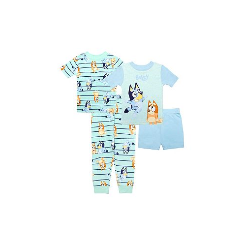 Bluey Toddler Boys Top and Pajama 4 Piece Set