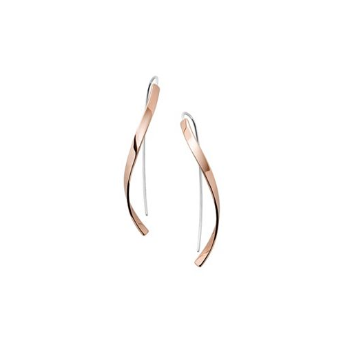 Skagen Womens Kariana Rose Gold Stainless Steel Drop Earring