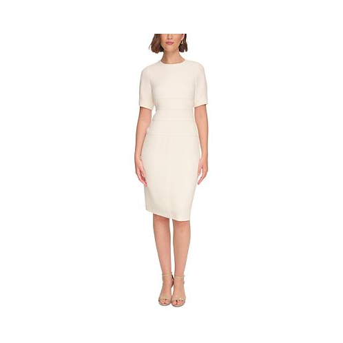 Tommy Hilfiger Womens Short-Sleeve Sheath Dress