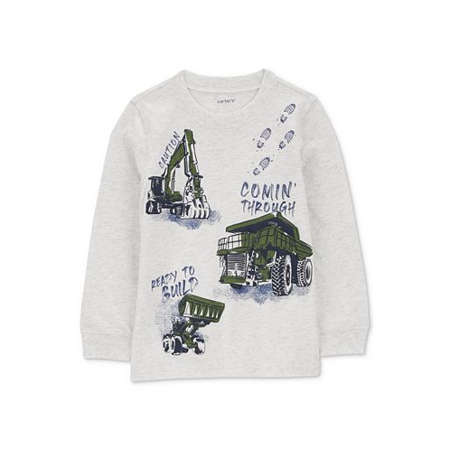Carters Toddler Boys Ready to Build Construction Graphic T-Shirt