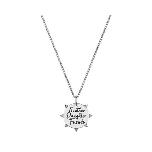 Unwritten Red Crystal Mother Daughter Friends Pendant Necklace