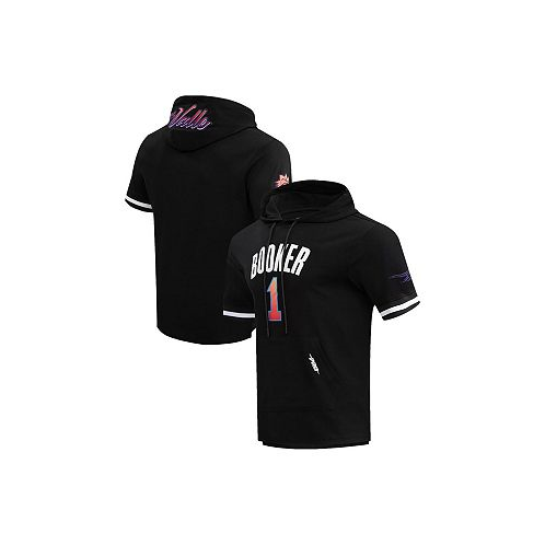Pro Standard Mens Devin Booker Black Phoenix Suns 2023/24 City Edition Name and Number Short Sleeve Pullover Hoodie