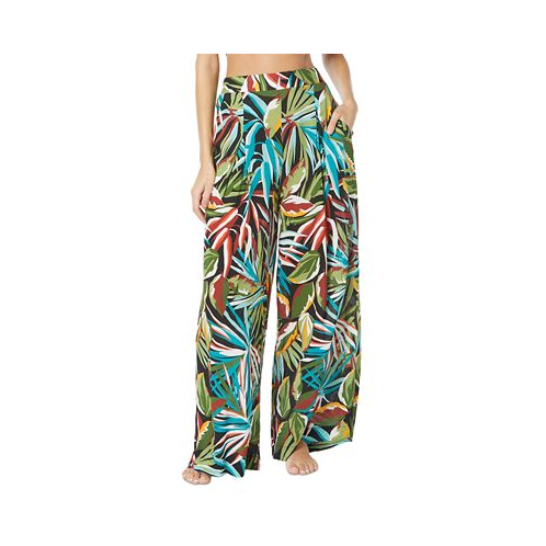 Vince Camuto Womens Printed Wide-Leg Cover-Up Pants