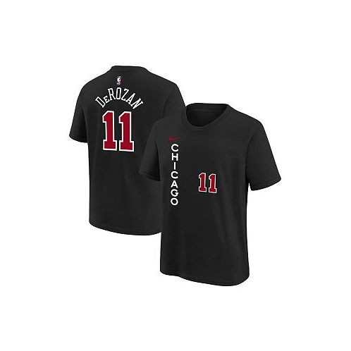 Nike Big Boys DeMar DeRozan Black Chicago Bulls 2023/24 City Edition Name and Number T-shirt