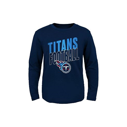 Outerstuff Big Boys Navy Tennessee Titans Showtime Long Sleeve T-shirt