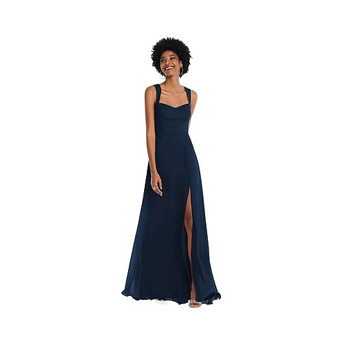 After Six Contoured Wide Strap Sweetheart Maxi Dress