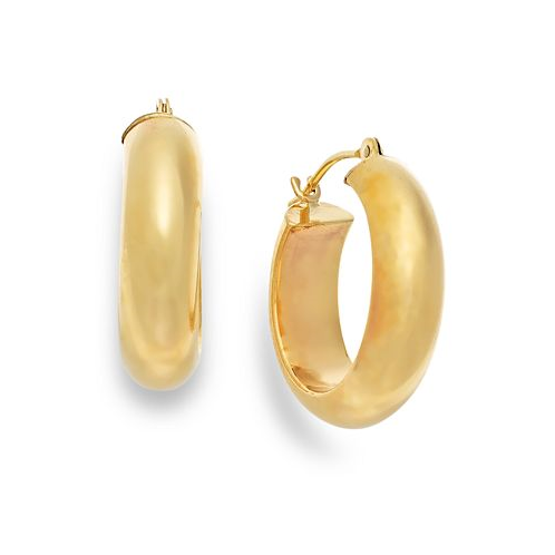 Macys Wide Hoop Earrings in 10k Gold