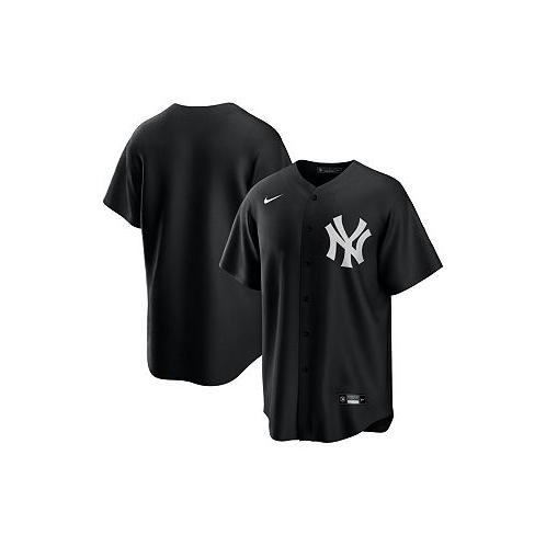 Nike Mens Black White New York Yankees Official Replica Jersey