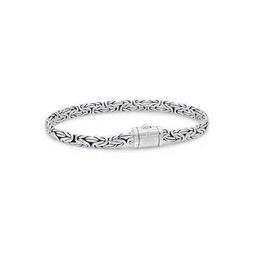DEVATA Borobudur Oval 5mm Chain Bracelet in Sterling Silver