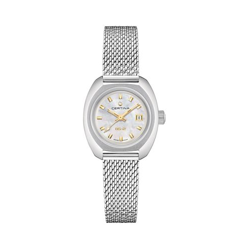 Certina Womens Swiss Automatic DS-2 Lady Stainless Steel Mesh Bracelet Watch 28mm