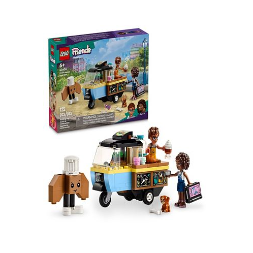 LEGO Friends 42606 Mobile Bakery Food Cart Toy Building Set with Aliya and Jules Minifigures