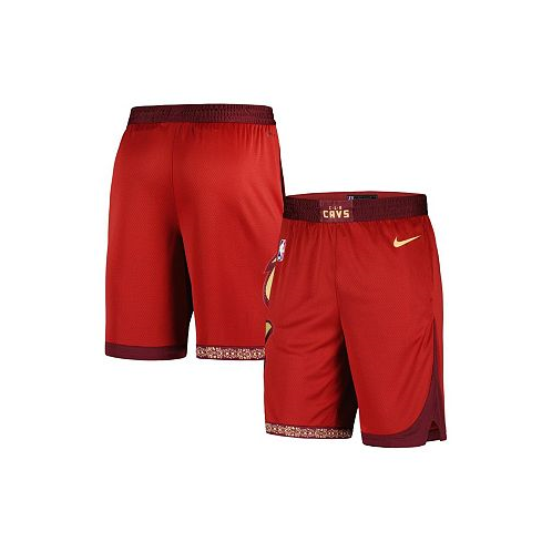 Nike Mens Wine Cleveland Cavaliers 2023/24 City Edition Swingman Shorts