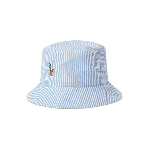 Polo Ralph Lauren Mens Reversible Seersucker Bucket Hat