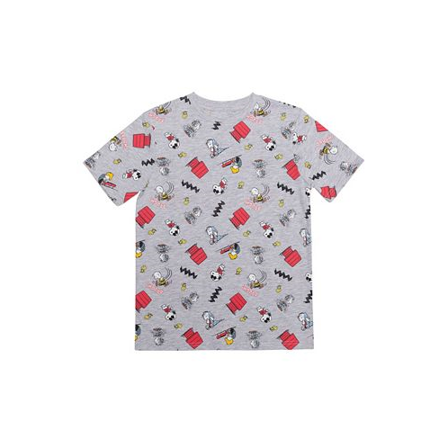 Peanuts Big Boys All Over Print Short Sleeve Graphic T-shirt
