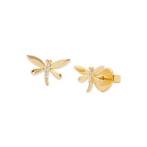 Kate spade new york Gold-Tone Pave Dragonfly Stud Earrings