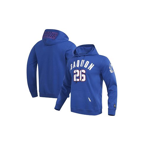 Pro Standard Mens Saquon Barkley Royal New York Giants Player Name and Number Pullover Hoodie