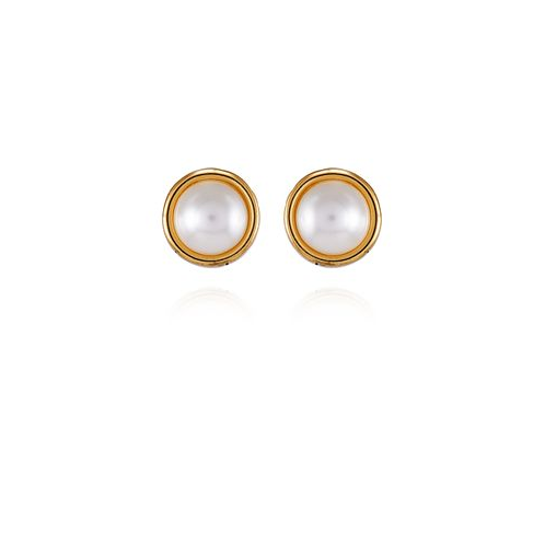 T Tahari Imitation Pearl Stud Earrings