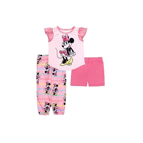 Minnie Mouse Toddler Girls Pajama 3 Piece Set