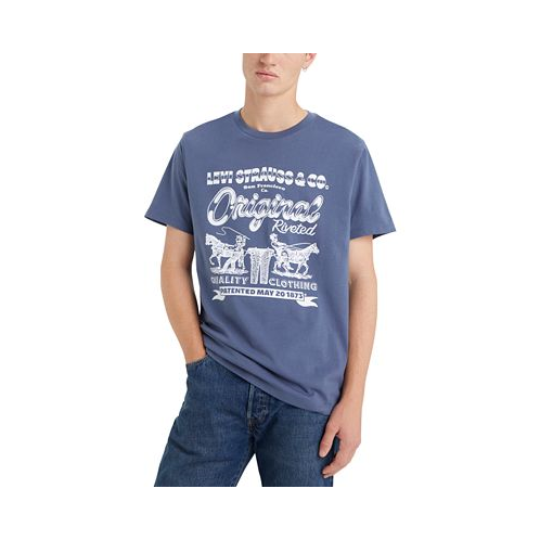 Levis Mens Short Sleeve Crewneck Graphic T-Shirt