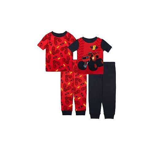 Blaze and the Monster Machines Toddler Boys Cotton 4 Piece Pajama Set