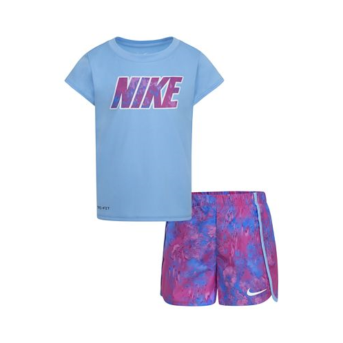 Nike Little Girls Dri-FIT T-shirt and Sprinter Shorts 2 Piece Set