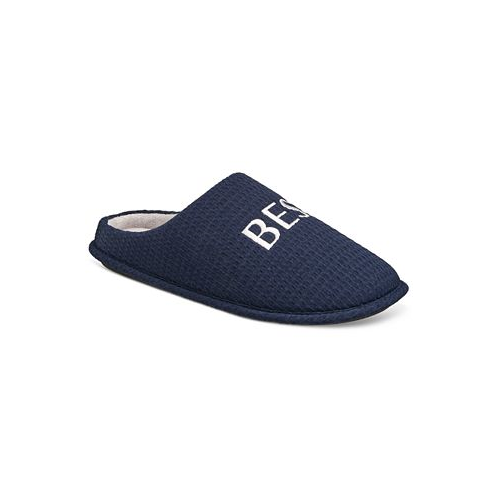 Club Room Mens Best Dad Embroidered Slippers