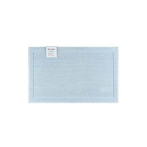 Arkwright Home Host & Home Cotton Bath Rug Stylish Textured Woven Design Slip Resistant Backing 5 Color Options 24x36