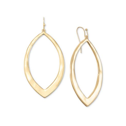 Style & Co Gold-Tone Open Tear-Shape Drop Earrings