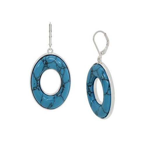 Robert Lee Morris Soho Semi-Precious Turquoise Drop Earrings