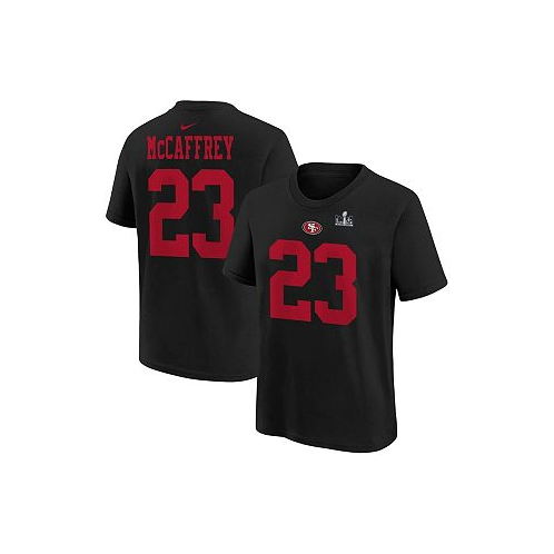 Nike Toddler Boys and Girls Christian McCaffrey Black San Francisco 49ers Super Bowl LVIII Player Name and Number T-shirt