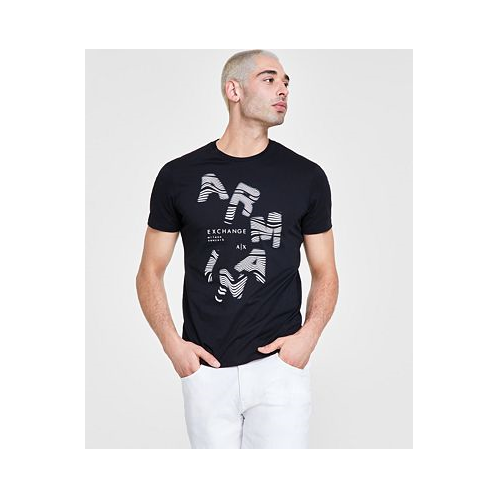 A|X Armani Exchange Mens Regular-Fit Logo Graphic T-Shirt