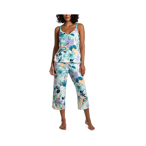 Linea Donatella Womens 2-Pc. Perrine Cropped Pajamas Set