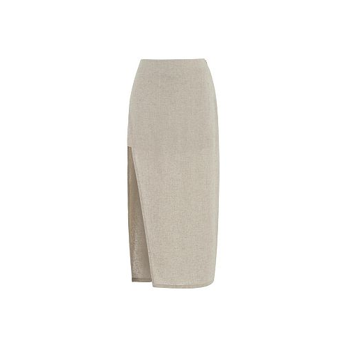 NOCTURNE Womens Pencil Skirt with Slit