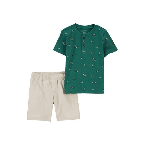 Carters Baby Boys Shirt and Shorts 2 Piece Set