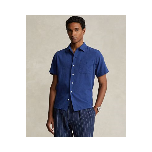 Polo Ralph Lauren Mens Classic-Fit Linen-Cotton Camp Shirt