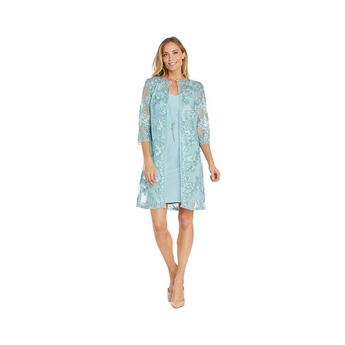 R & M Richards Petite Embroidered Jacket and Dress