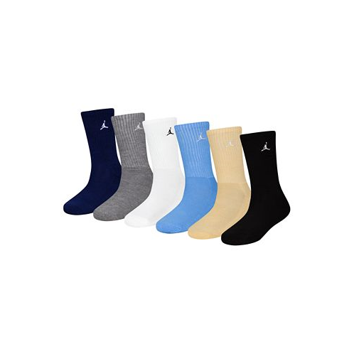 Jordan Big Boys 6-Pack Everyday Essentials Crew Socks