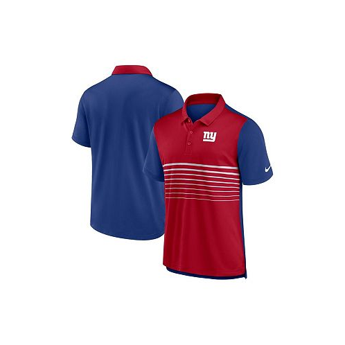 Nike Mens Royal Red New York Giants Fashion Performance Polo Shirt