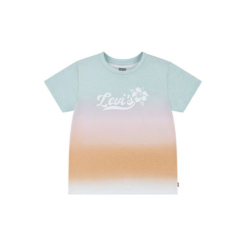 Levis Little Girls Dye Effect Short Sleeve T-shirt
