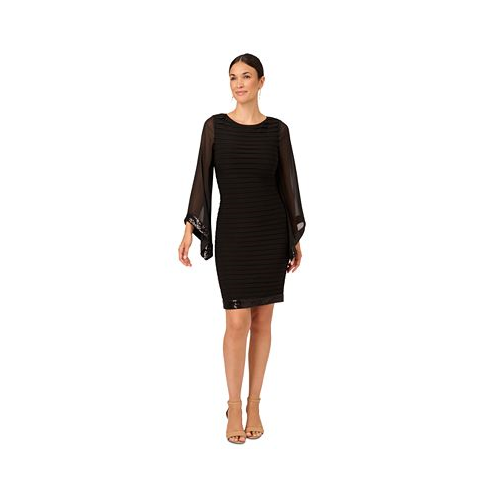 Adrianna Papell Womens Banded Cocktail Dress