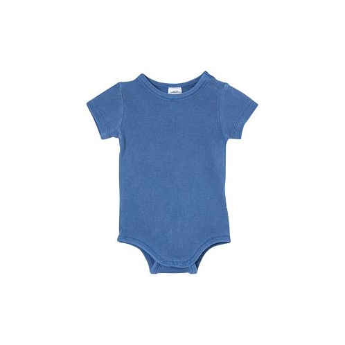 COTTON ON Baby Boys and Baby Girls The Short Sleeve Rib Bubbysuit