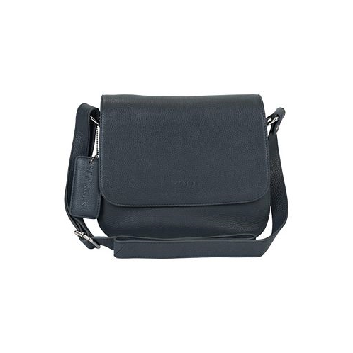 Mancini Pebble Alison Leather Crossbody Handbag
